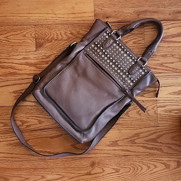 Andrew Marc Bags Brown Leather Crossbody Bag Poshmark